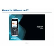 MANUAL DO USUARIO NOKIA E51 USADO